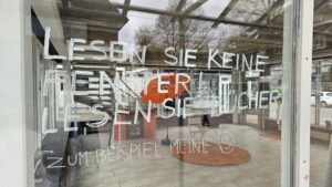 Fenster vor dem Schreiben