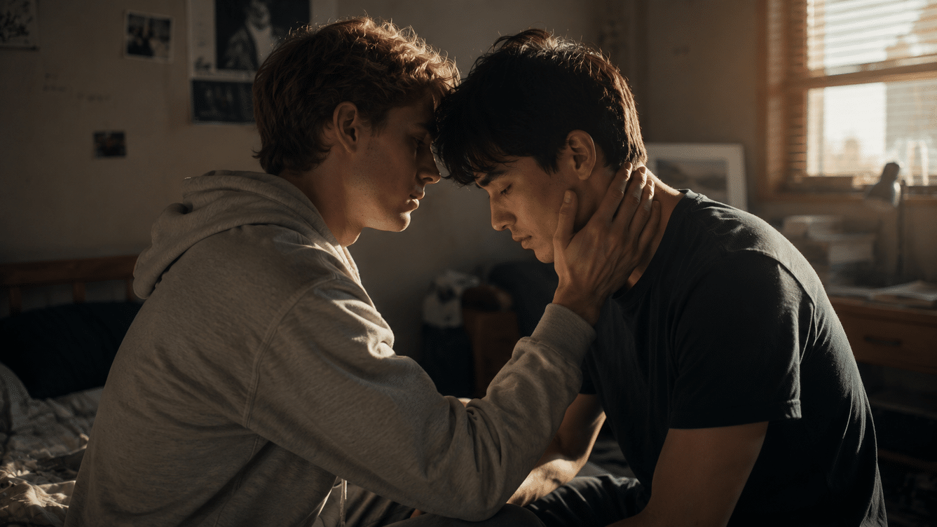 „Bitte berühre mich“ von Lovis Park ist eine einfühlsame Gay Romance über Verletzlichkeit, Heilung und die Kraft der Liebe, Grenzen zu respektieren und gemeinsam zu überwinden.